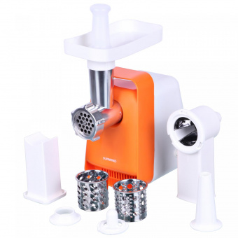 Мясорубка SunWind SWG180 1800Вт белый/оранжевый от магазина РЭССИ