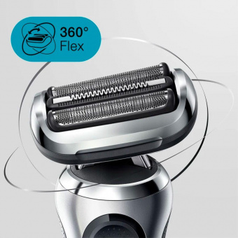 Бритва сетчатая Braun Series 7 71-S1000s реж.эл.:3 питан.:аккум. серебристый/черный от магазина РЭССИ