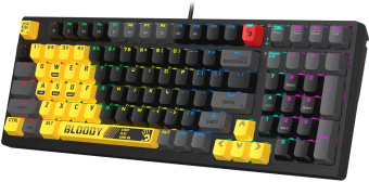 Клавиатура A4Tech Bloody S98 Sports Lime BLMS Plus механическая желтый/серый USB for gamer LED (S98 SPORTS LIME BLMS RED PLUS) от магазина РЭССИ