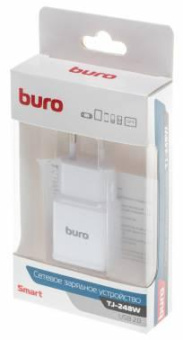 Сетевое зар./устр. Buro TJ-248W QC 3.0 15W 2.4A (QC) USB универсальное белый (TJ-248W) от магазина РЭССИ