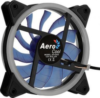 Вентилятор Aerocool Rev Blue 120x120mm 3-pin 15dB 153gr LED Ret от магазина РЭССИ