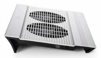 Подставка для ноутбука Deepcool N8 (DP-N24N-N8SR) 17" 380x278x55мм 25дБ 3xUSB 2x 140ммFAN 1244г алюминий серебристый от магазина РЭССИ