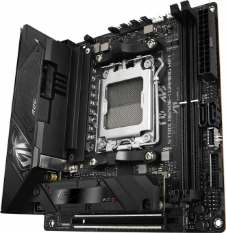 Материнская плата Asus ROG STRIX X670E-I GAMING WIFI SocketAM5 AMD X670 2xDDR5 mini-ITX AC`97 8ch(7.1) 2.5Gg RAID+HDMI от магазина РЭССИ