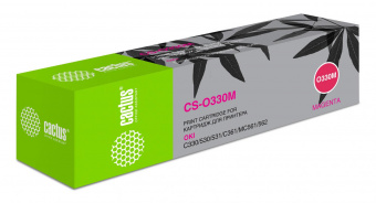 Картридж лазерный Cactus 44469715 CS-O330M 44469715 пурпурный (3000стр.) для Oki C330/C530 от магазина РЭССИ