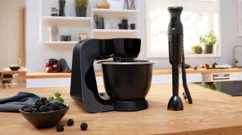 Кухонная машина Bosch MUM59N26CB планетар.вращ. 1000Вт черный от магазина РЭССИ