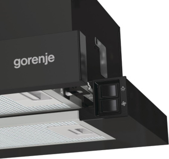 Вытяжка встраиваемая Gorenje TH606E4B черный управление: кнопочное (1 мотор) от магазина РЭССИ