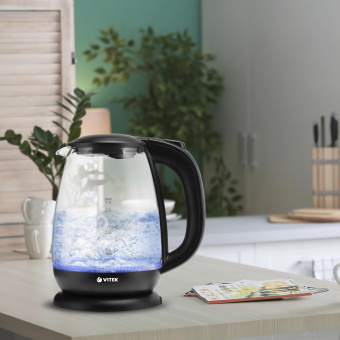 Чайник электрический Vitek VT-7058 1.7л. 2200Вт корпус: стекло от магазина РЭССИ