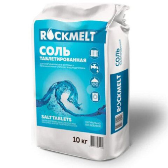 Таблетированная соль Rockmelt 4-в-1 пакет 10кг 4627177050858 от магазина РЭССИ
