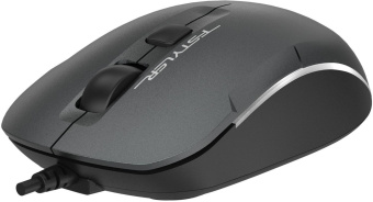 Мышь A4Tech Fstyler FM26 серый/черный оптическая (1600dpi) USB для ноутбука (4but) от магазина РЭССИ