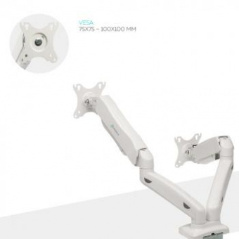 Кронштейн для мониторов Onkron G160W белый 13"-32" макс.16кг настольный поворот и наклон верт.перемещ. от магазина РЭССИ