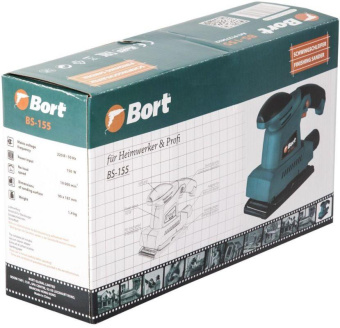 Вибро шлифовальная машина Bort BS-155 150Вт (91275622) от магазина РЭССИ