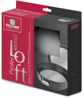 Форма для выпечки Rondell Loft Professional RDF-1511 кругл. d=26см сталь черный от магазина РЭССИ