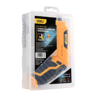 Аккумуляторная отвертка с поворотной рукоятью DELI DL-DP04-E2B1 102990 от магазина РЭССИ