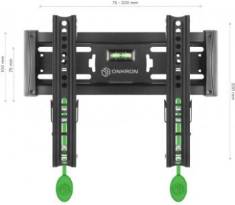 Кронштейн для телевизора Onkron TM4 черный 17"-43" макс.36.5кг настенный наклон от магазина РЭССИ