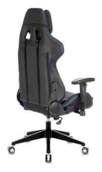 Кресло игровое Zombie VIKING 4 AERO черный/синий текстиль/эко.кожа с подголов. крестов. пластик от магазина РЭССИ
