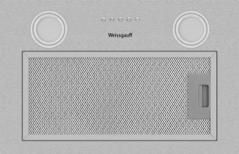 Вытяжка встраиваемая Weissgauff Box 455 Inox нержавеющая сталь управление: кнопочное (1 мотор) от магазина РЭССИ