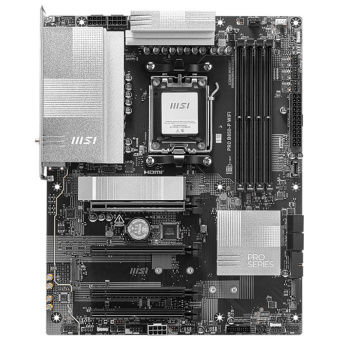 Материнская плата MSI PRO B850-P WIFI  SocketAM5 AMD B850 4xDDR5 ATX AC`97 8ch(7.1) 5Gigabit RAID+HDMI от магазина РЭССИ
