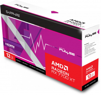 Видеокарта Sapphire PCI-E 4.0 11335-04-20G PULSE RX 7700 XT GAMING AMD Radeon RX 7700XT 12288Mb 192 GDDR6 2171/16000 HDMIx2 DPx2 HDCP Ret от магазина РЭССИ