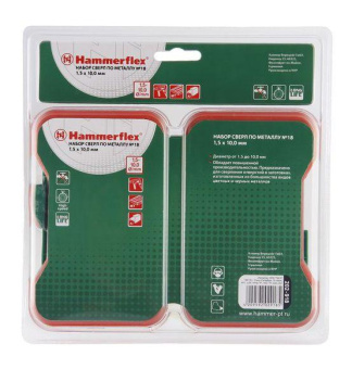 Набор сверл Hammer 202-918 DR (62933) по металлу (15пред.) для шуруповертов от магазина РЭССИ