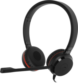 Наушники с микрофоном Jabra Evolve 20 SE черный 1.2м накладные USB оголовье (4999-823-309) от магазина РЭССИ