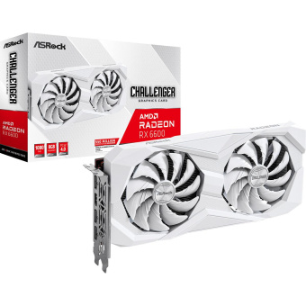 Видеокарта Asrock PCI-E 4.0 RX6600 CLW 8G AMD Radeon RX 6600 8Gb 128bit GDDR6 1626/14000 HDMIx1 DPx3 HDCP Ret от магазина РЭССИ