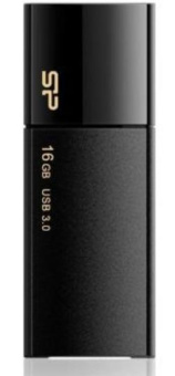 Флеш Диск Silicon Power 16Gb Blaze B05 SP016GBUF3B05V1K USB3.0 черный от магазина РЭССИ
