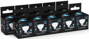 Лампа светодиодная Gauss 201505305 5Вт цок.:GU5.3 рефлек. 12B 6500K св.свеч.бел.хол. (упак.:1шт) от магазина РЭССИ