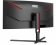 Картинка Монитор AOC 34" Gaming CU34G3S/BK черный/красный VA LED 1ms 21:9 HDMI M/M матовая HAS Piv 300cd 178гр/178гр 3440x1440 DP 2K USB 8.25кг от магазина РЭССИ Монитор AOC 34" Gaming CU34G3S/BK черный/красный VA LED 1ms 21:9 HDMI M/M матовая HAS Piv 300cd 178гр/178гр 3440x1440 DP 2K USB 8.25кг от магазина РЭССИ