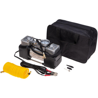 Автомобильный усиленный двухпоршневой компрессор REXANT 60 л/мин 10 атм 80-0521 от магазина РЭССИ