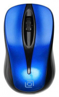Мышь Оклик 675MW черный/синий оптическая (800dpi) беспроводная USB для ноутбука (3but) от магазина РЭССИ