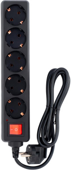 Сетевой фильтр SunWind SW-SP51-B 1.5м (5 розеток) черный (коробка) от магазина РЭССИ
