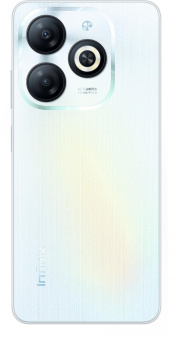 Смартфон Infinix X6525 Smart 8 128Gb 4Gb белый моноблок 3G 4G 2Sim 6.56" 720x1612 Android 13 13Mpix 802.11 a/b/g/n/ac GPS GSM900/1800 GSM1900 TouchSc Protect FM A-GPS Micro SD max2048Gb от магазина РЭССИ