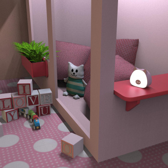 Ночник Gauss NN7034 поросенок розовый от магазина РЭССИ