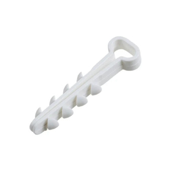 Нейлоновый прямоугольный дюбель-хомут REXANT 5-8 мм белый 100 шт. 07-4608 от магазина РЭССИ