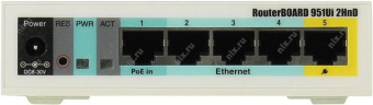 Роутер беспроводной MikroTik RB951UI-2HND N300 10/100BASE-TX белый от магазина РЭССИ