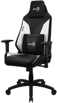 Кресло игровое Aerocool Admiral черный/белый сиденье черный эко.кожа с подголов. крестов. нейлон от магазина РЭССИ