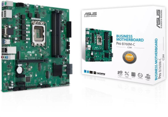 Материнская плата Asus PRO B760M-C-CSM Soc-1700 Intel B660 4xDDR5 mATX AC`97 8ch(7.1) GbLAN RAID+VGA+HDMI+DP от магазина РЭССИ