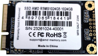 Накопитель SSD AMD SATA 1TB R5MS1024G5 Radeon R5 mSATA от магазина РЭССИ