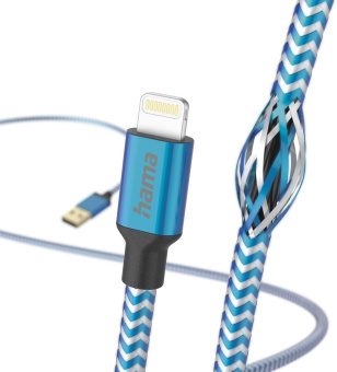 Кабель Hama H-201553 00201553 USB (m)-Lightning (m) 1.5м синий от магазина РЭССИ