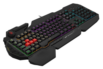 Клавиатура A4Tech Bloody B310N черный USB Multimedia for gamer LED (подставка для запястий) (B310N) от магазина РЭССИ