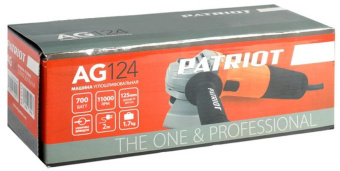 Углошлифовальная машина Patriot AG 124 850Вт 11000об/мин рез.шпин.:M14 d=125мм (110301270) от магазина РЭССИ