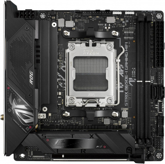 Материнская плата Asus ROG STRIX X670E-I GAMING WIFI SocketAM5 AMD X670 2xDDR5 mini-ITX AC`97 8ch(7.1) 2.5Gg RAID+HDMI от магазина РЭССИ