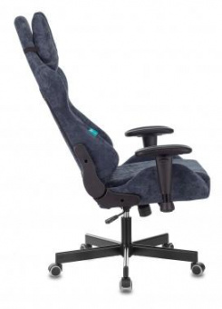 Кресло игровое Zombie VIKING KNIGHT Fabric синий Light-27 с подголов. крестов. металл от магазина РЭССИ