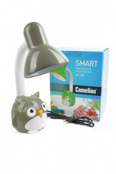 Светильник Camelion KD-380  C09 "Сова", серый от магазина РЭССИ