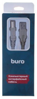 Кабель Buro BHP RET USB_BM18 USB A(m) USB B(m) 1.8м серый блистер от магазина РЭССИ