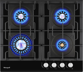 Газовая варочная поверхность Weissgauff HGG 6445 BL Volcano Burner черный от магазина РЭССИ