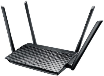 Роутер беспроводной Asus RT-AC1200 V2 (RT-AC1200) AC1200 10/100BASE-TX черный от магазина РЭССИ