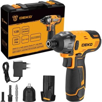 Винтоверт Deko DKIS12-Li аккум. патрон:быстрозажимной (063-4390) от магазина РЭССИ