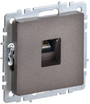 BRITE Розетка компьютерная RJ45 кат.5E РК10-БрТБ темная бронза IEK от магазина РЭССИ