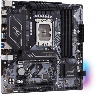 Материнская плата Asrock B660M PRO RS Soc-1700 Intel B660 4xDDR4 mATX AC`97 8ch(7.1) GbLAN RAID+HDMI+DP от магазина РЭССИ